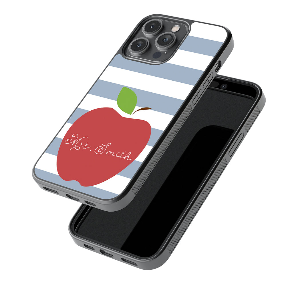Teachers Appreciation Gift Apple Bars Personalized Apple iPhone Case