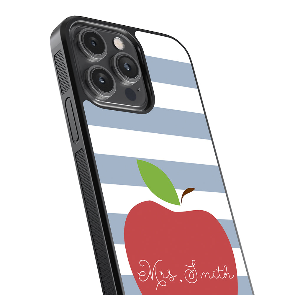 Teachers Appreciation Gift Apple Bars Personalized Apple iPhone Case