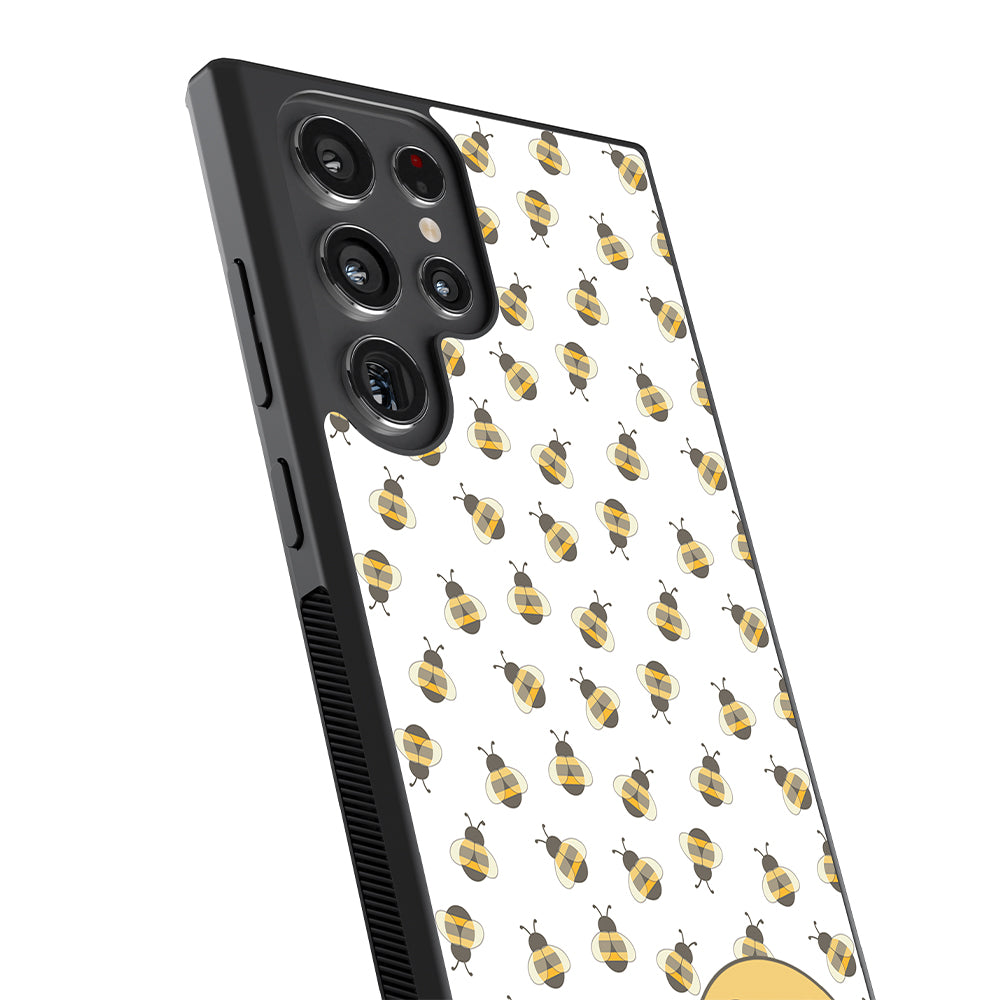Cute Little Honey Bees Initial Samsung Phone Case