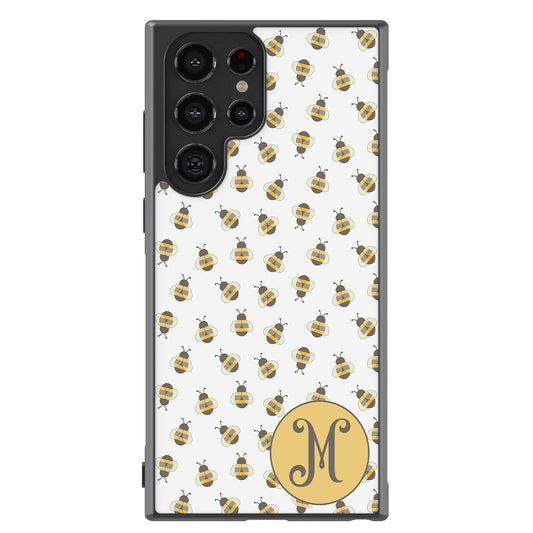Cute Little Honey Bees Initial Samsung Phone Case