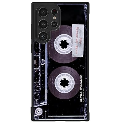 Clear Black Retro Cassette Tape Personalized Samsung Phone Case