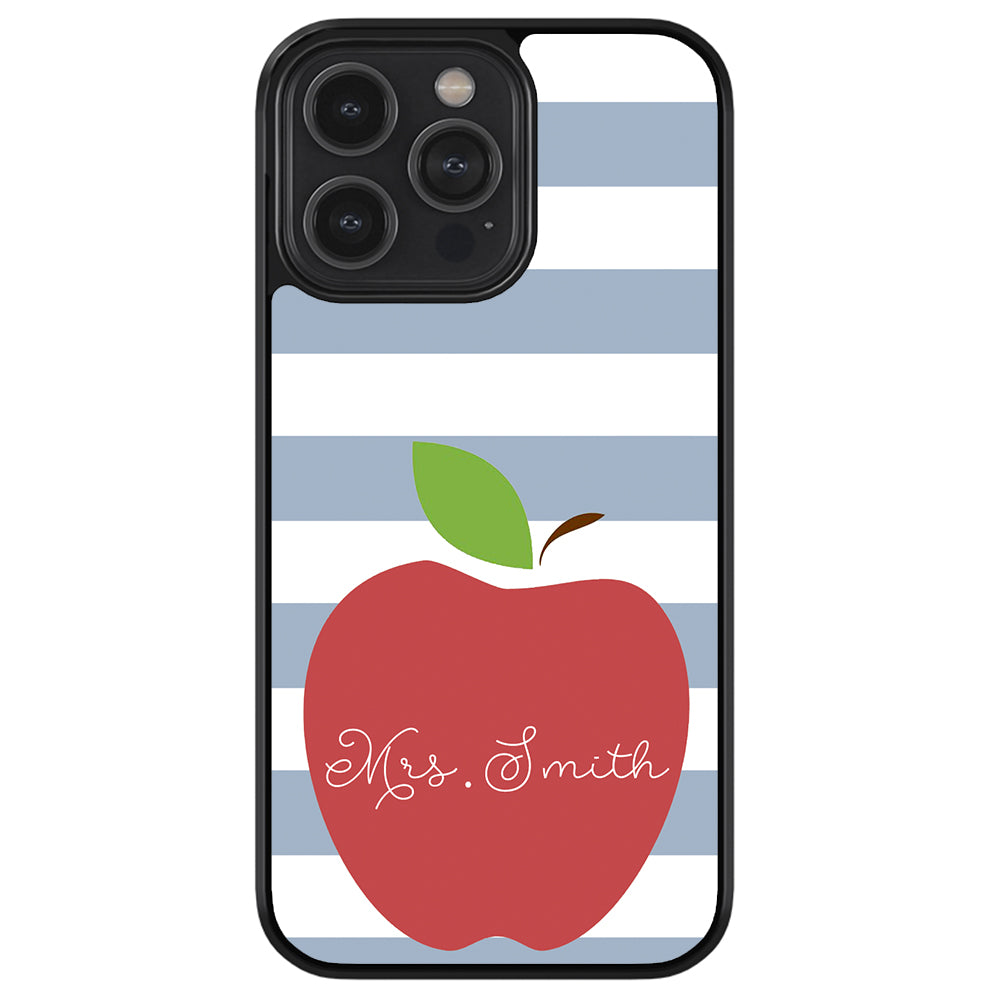 Teachers Appreciation Gift Apple Bars Personalized Apple iPhone Case