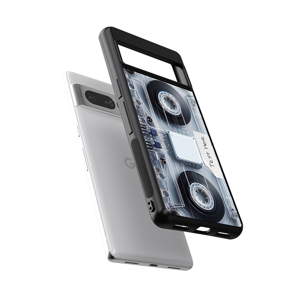Futuristic Retro Cassette Tape Personalized Google Phone Case