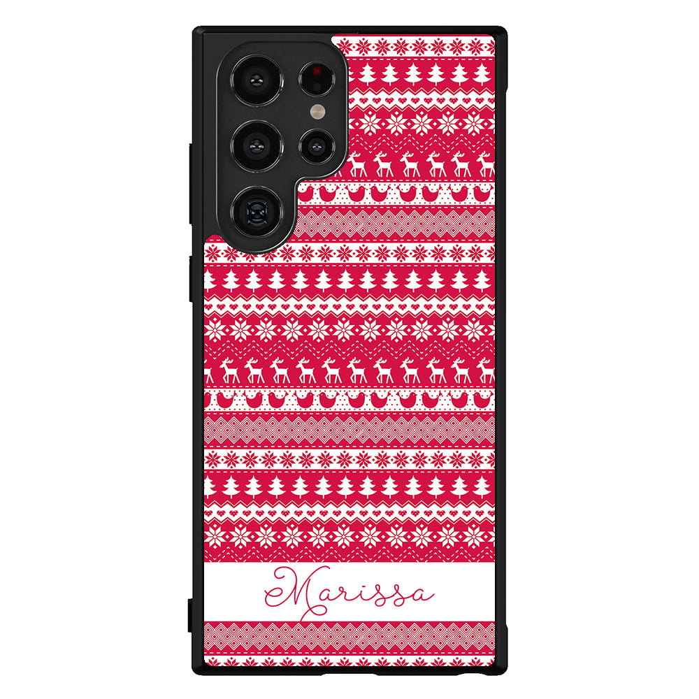 Christmas Sweater Personalized Samsung Phone Case