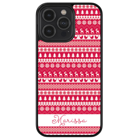 Christmas Sweater Personalized Apple iPhone Case