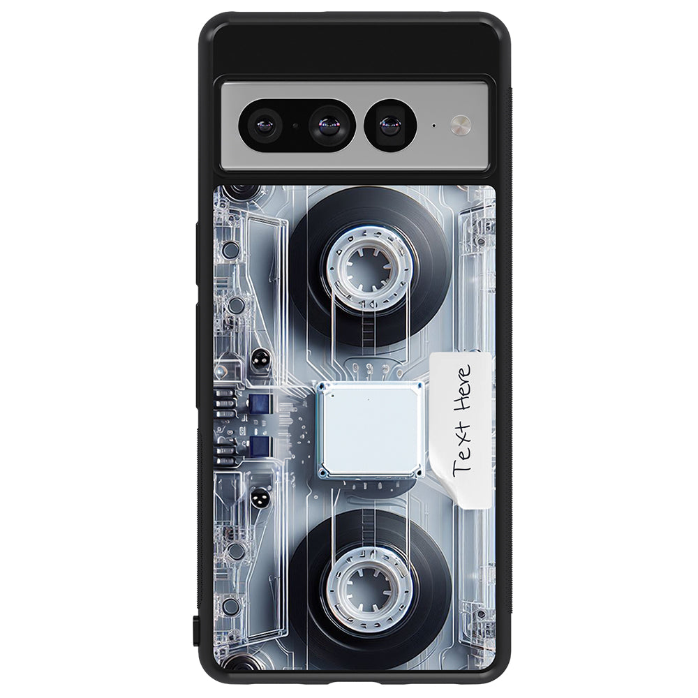 Futuristic Retro Cassette Tape Personalized Google Phone Case