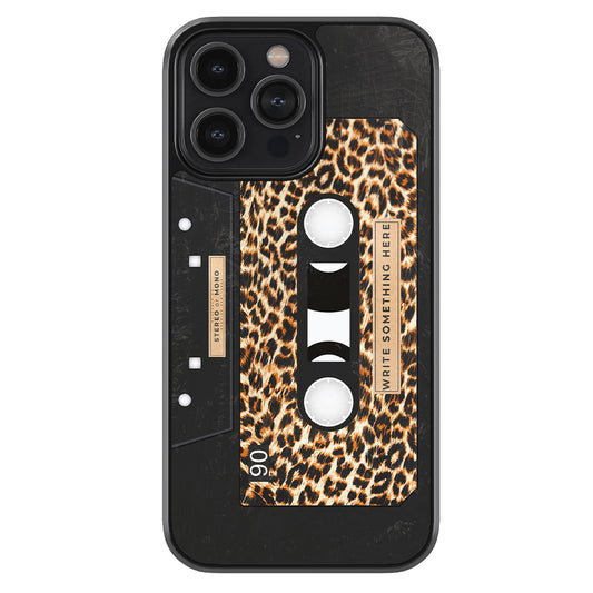 Leopard Skin Cassette Tape Personalized Apple iPhone Case