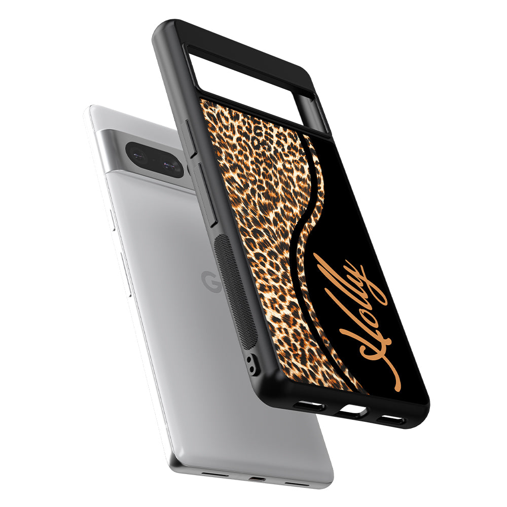 Leopard Curvy Personalized Google Phone Case