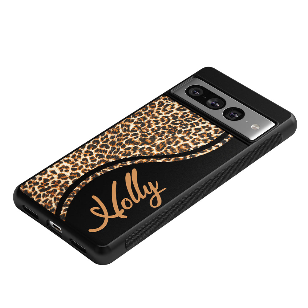Leopard Curvy Personalized Google Phone Case