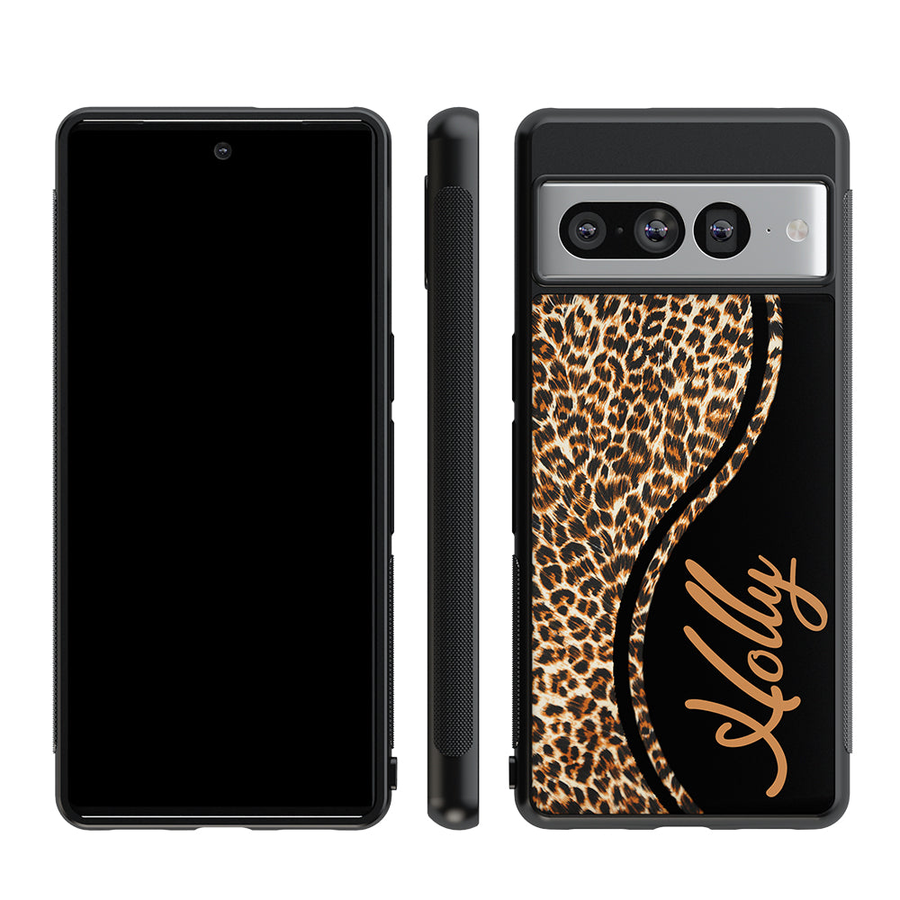 Leopard Curvy Personalized Google Phone Case