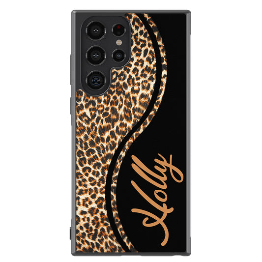 Leopard Curvy Personalized Samsung Phone Case