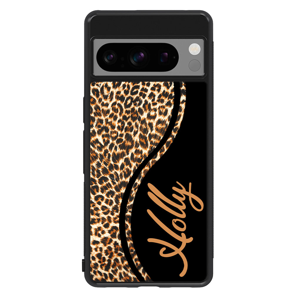 Leopard Curvy Personalized Google Phone Case