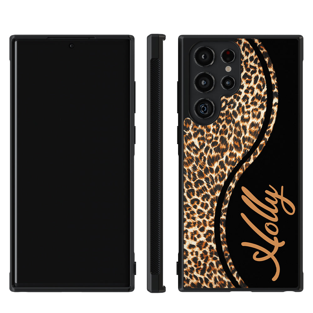 Leopard Curvy Personalized Samsung Phone Case