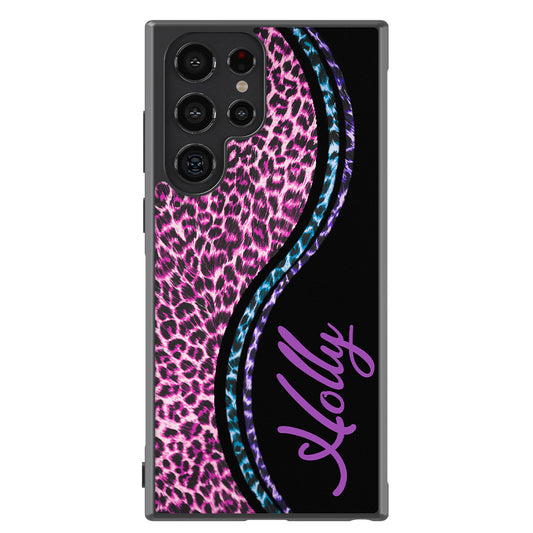 Colorful Leopard Curvy Personalized Samsung Phone Case