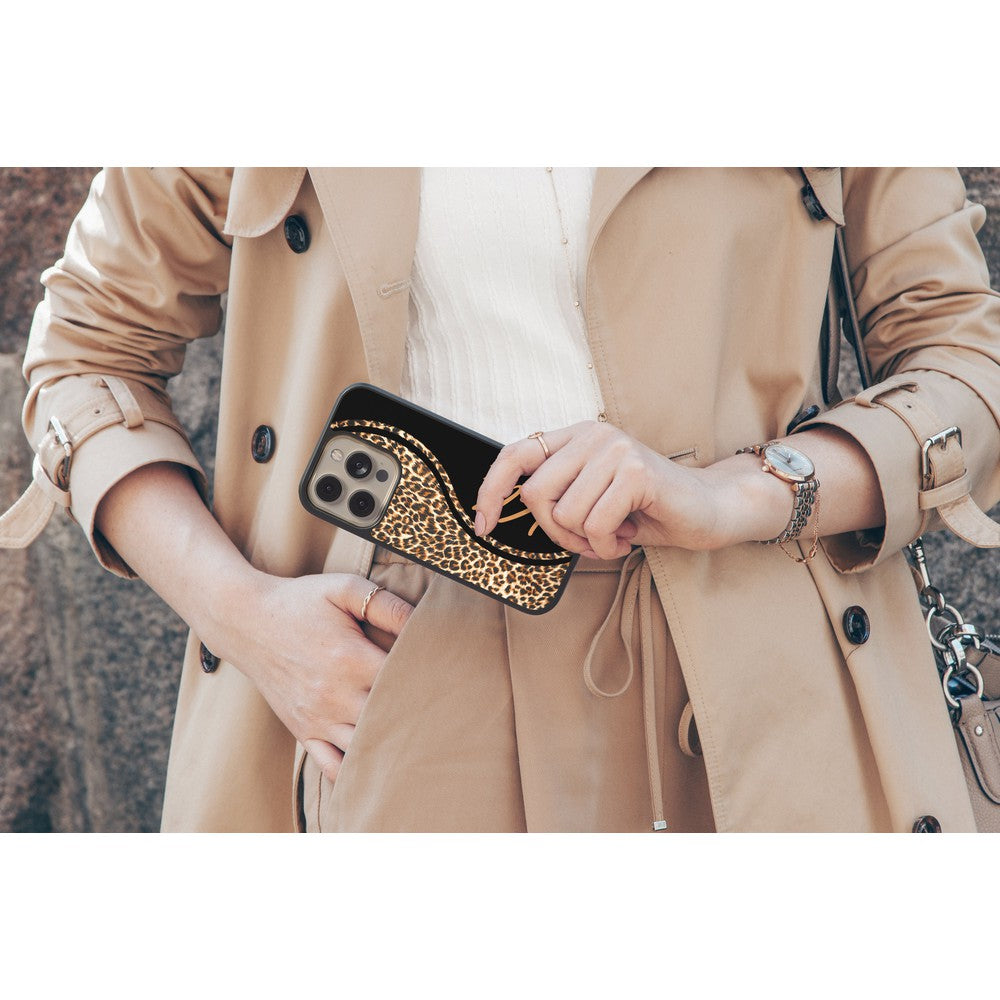 Leopard Curvy Personalized Apple iPhone Case