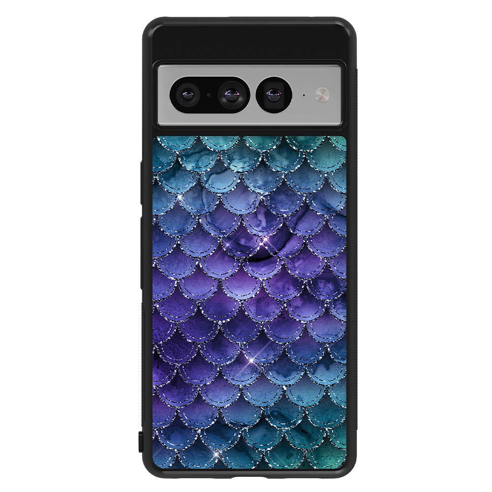 Purple Shine Mermaid Scales Google Phone Case Patyrn Purple Shine Mermaid Scales Google Phone Case Patyrn