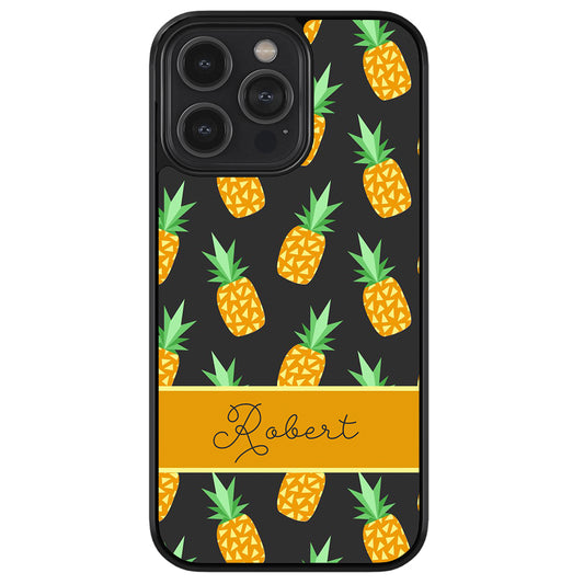 Pineapple Pattern Personalized Apple iPhone Case