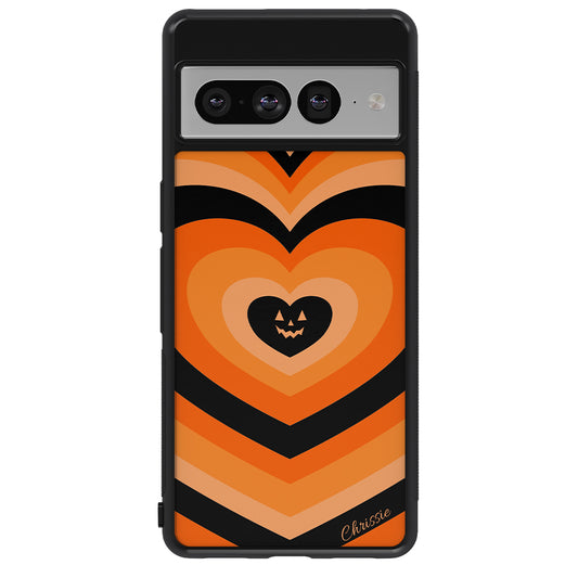 Halloween Hearts Pumpkin Personalized Google Phone Case