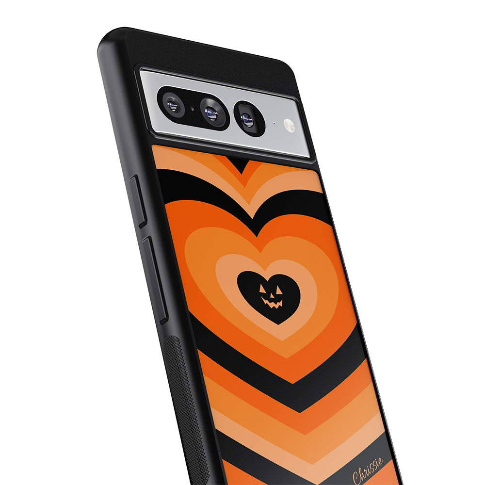 Halloween Hearts Pumpkin Personalized Google Phone Case