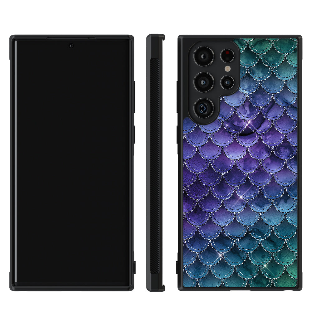 Purple Shine Mermaid Scales Samsung Phone Case