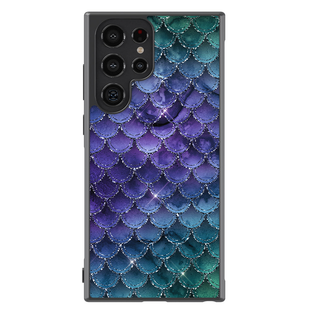 Purple Shine Mermaid Scales Samsung Phone Case