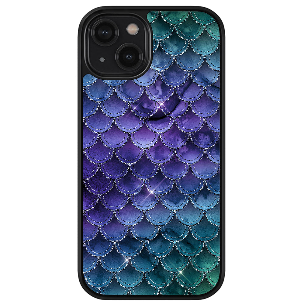 Purple Shine Mermaid Scales Apple iPhone Case