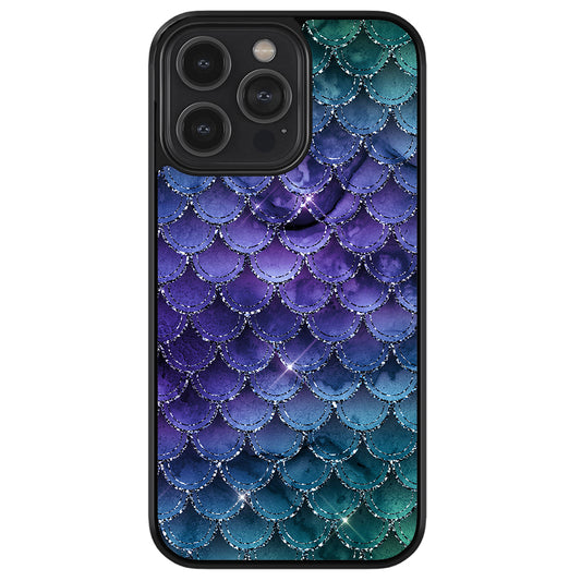 Purple Shine Mermaid Scales Apple iPhone Case