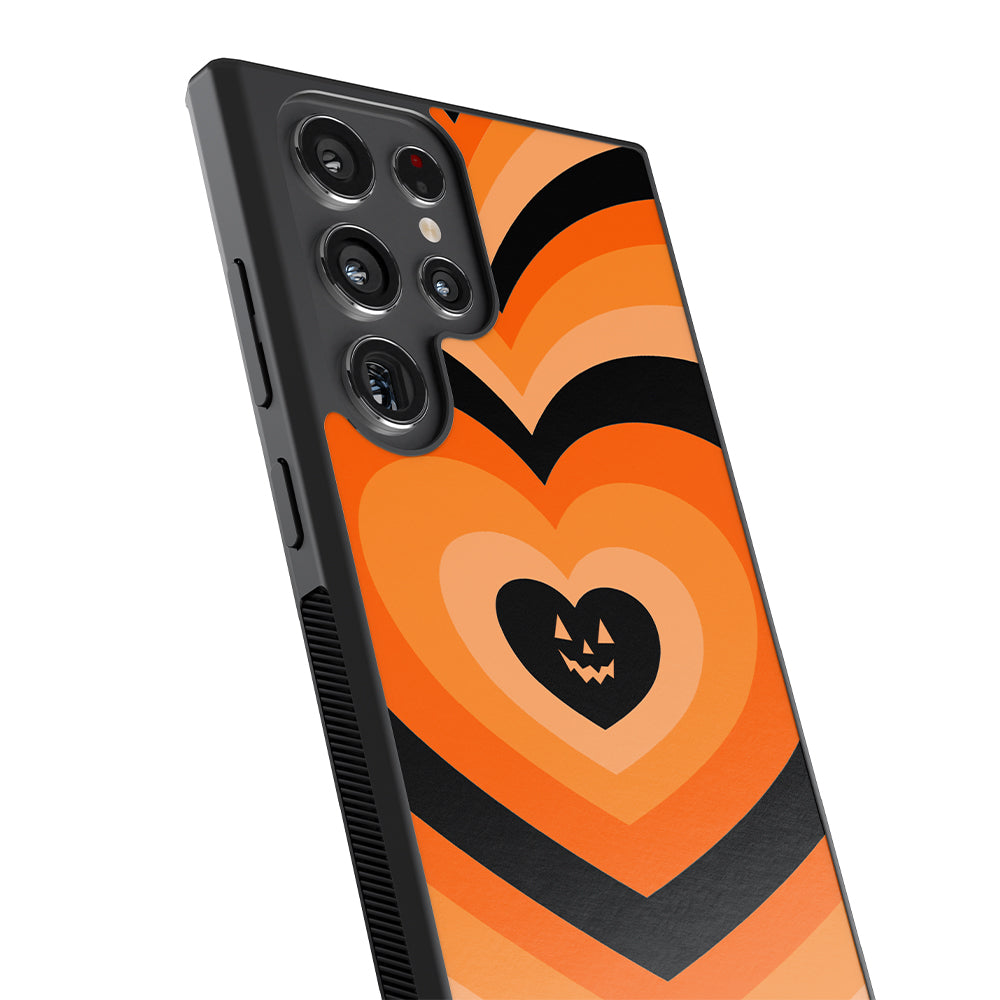 Halloween Hearts Pumpkin Personalized Samsung Phone Case