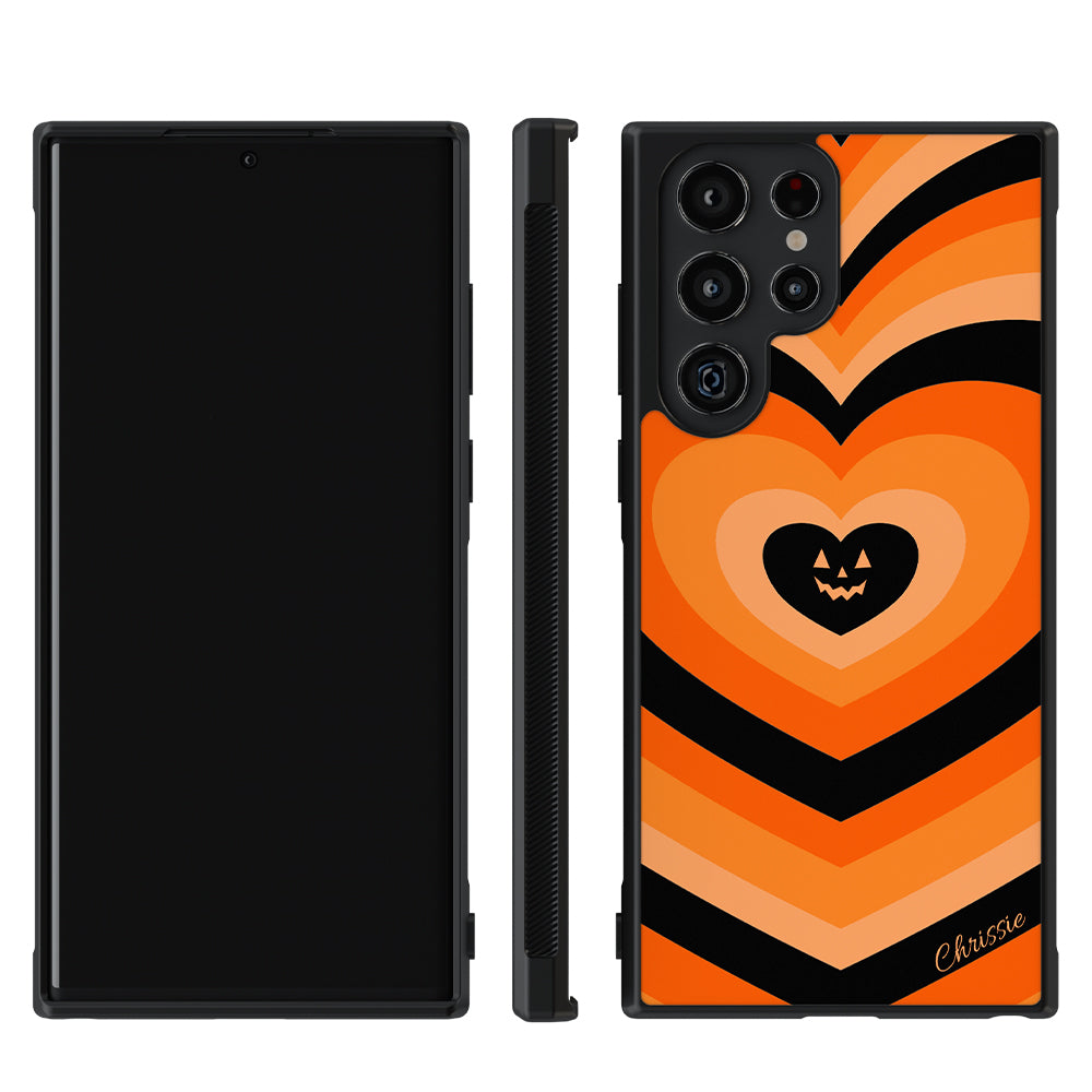 Halloween Hearts Pumpkin Personalized Samsung Phone Case