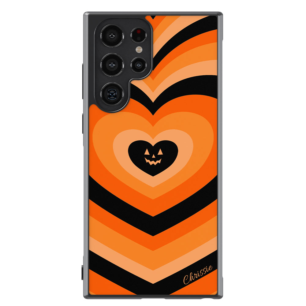 Halloween Hearts Pumpkin Personalized Samsung Phone Case