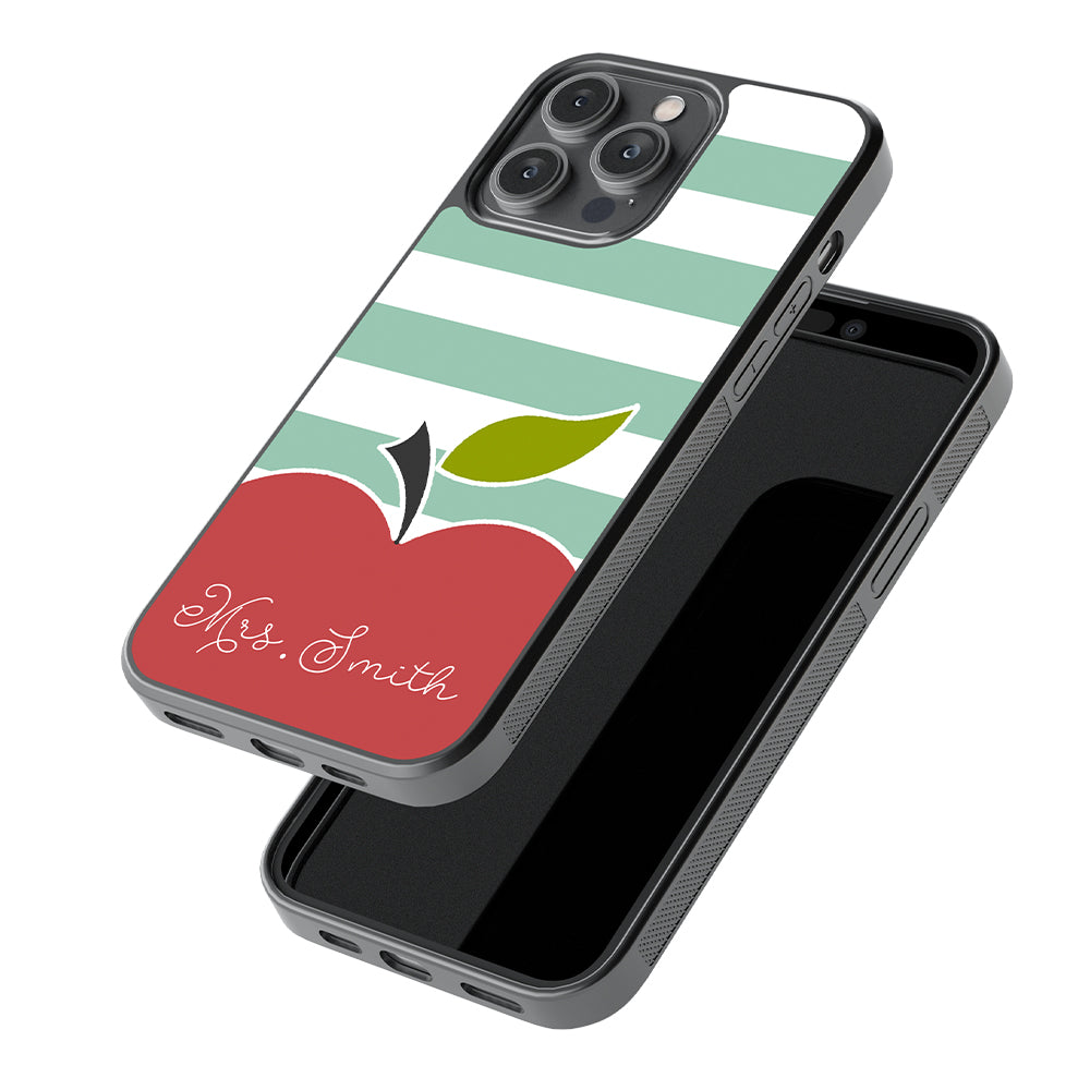 Teachers Day Gift Apple Bars Personalized Apple iPhone Case