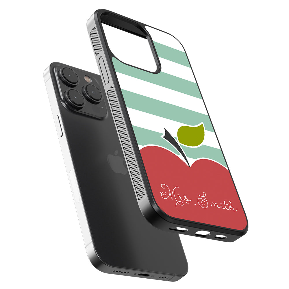 Teachers Day Gift Apple Bars Personalized Apple iPhone Case