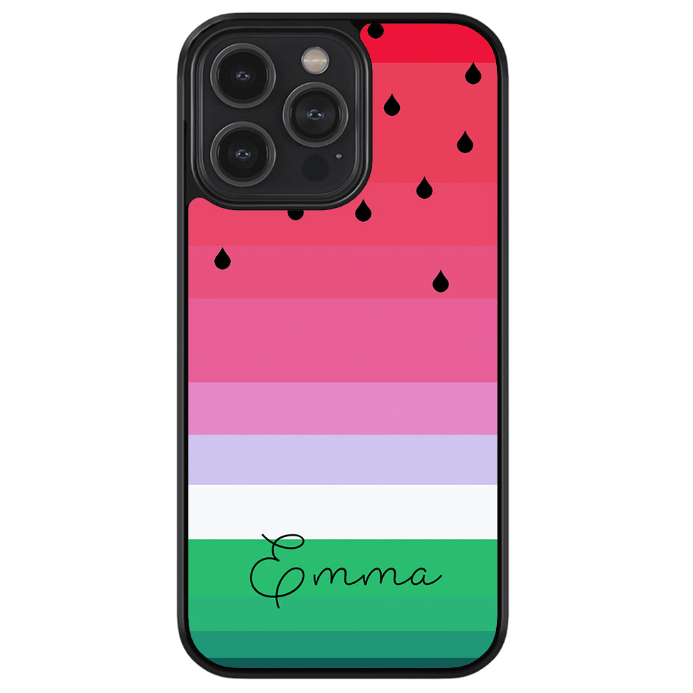 Watermelon Gradient Personalized Apple iPhone Case Watermelon Gradient Personalized Apple iPhone Case
