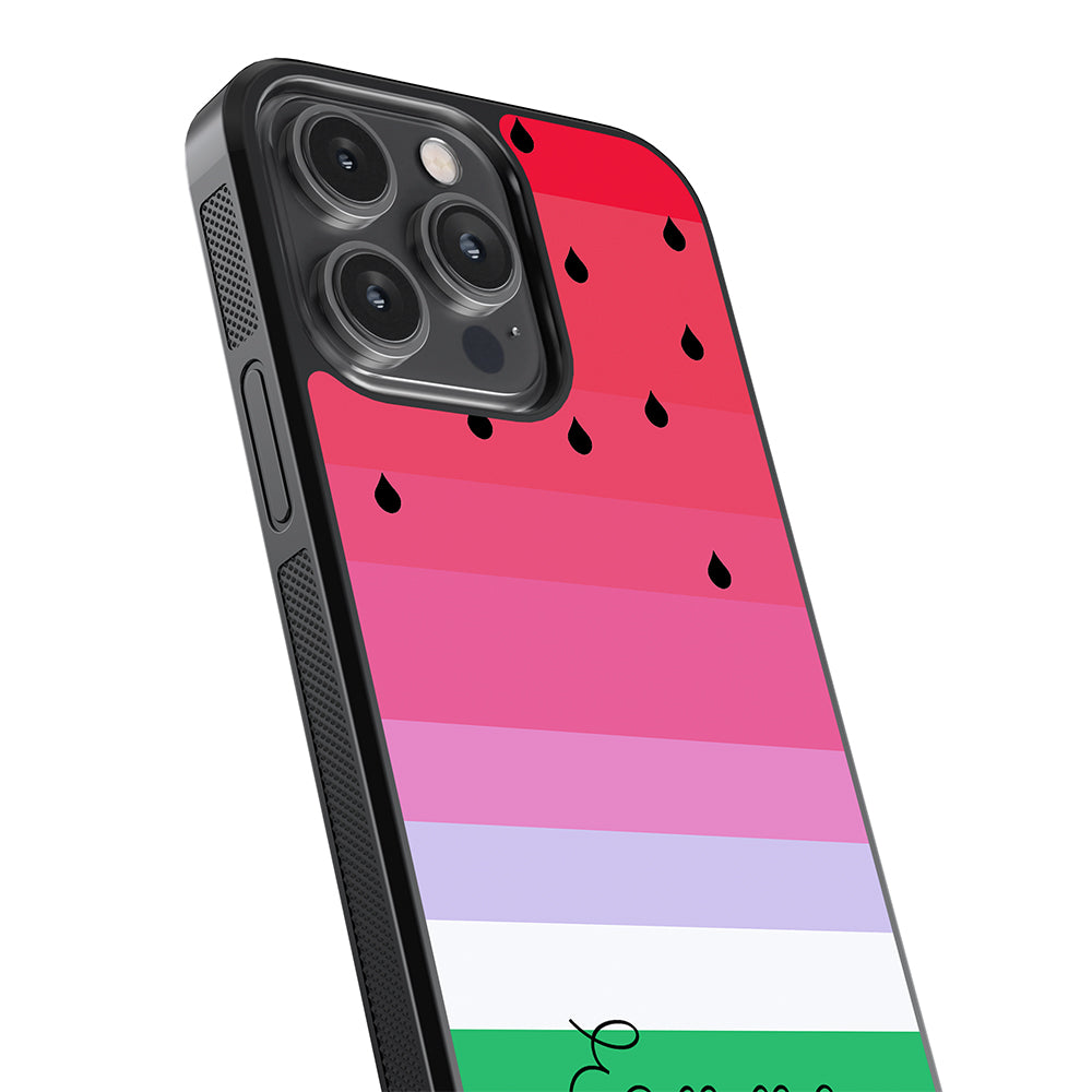 Watermelon Gradient Personalized Apple iPhone Case