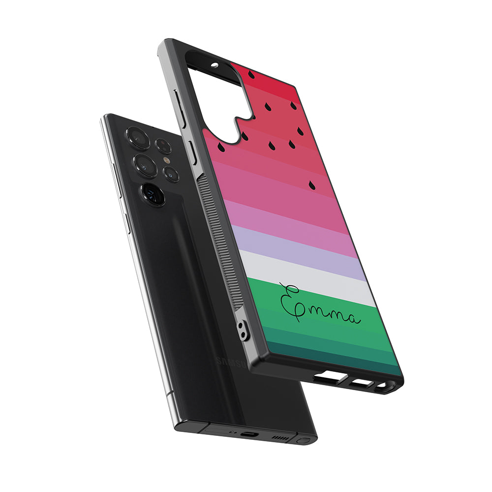 Watermelon Gradient Personalized Samsung Phone Case