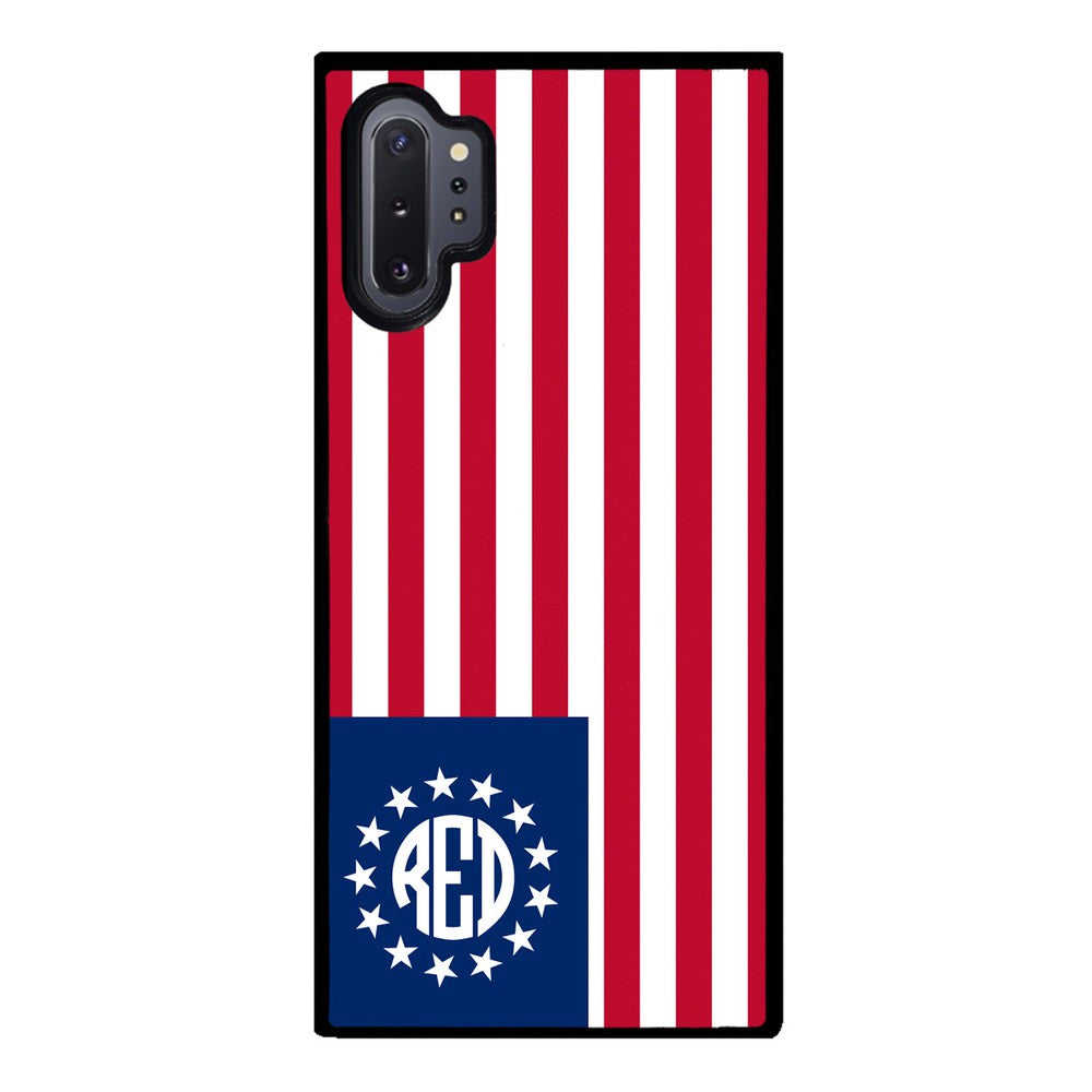 Betsy Ross Flag Personalized Monogram | Samsung Phone Case