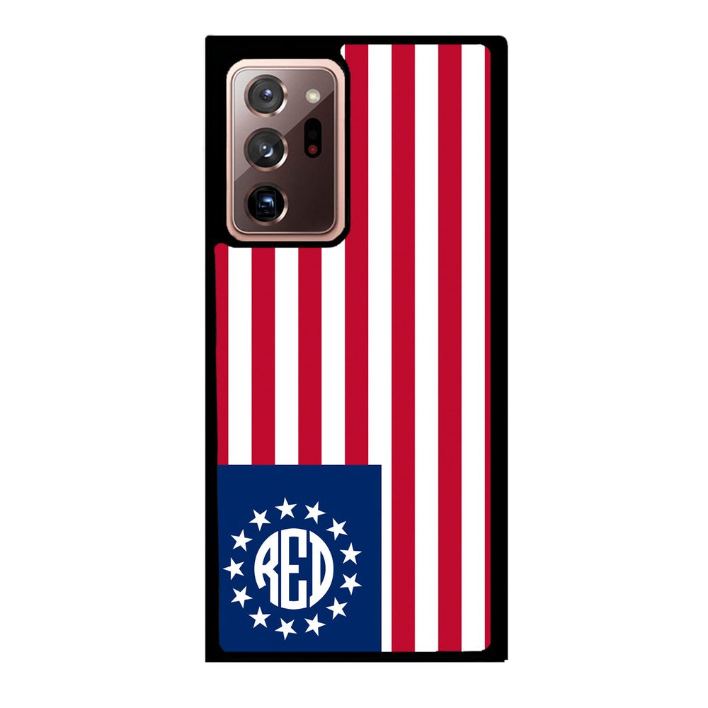 Betsy Ross Flag Personalized Monogram | Samsung Phone Case