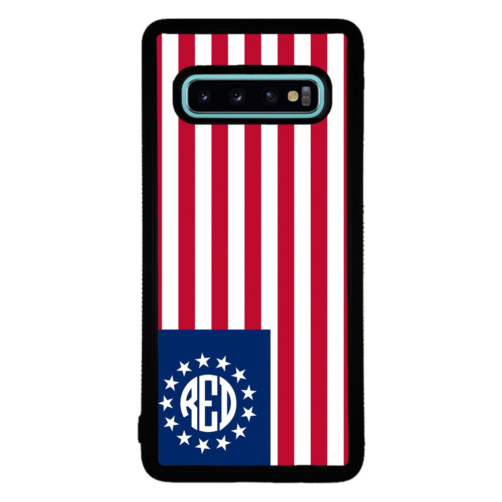 Betsy Ross Flag Personalized Monogram | Samsung Phone Case