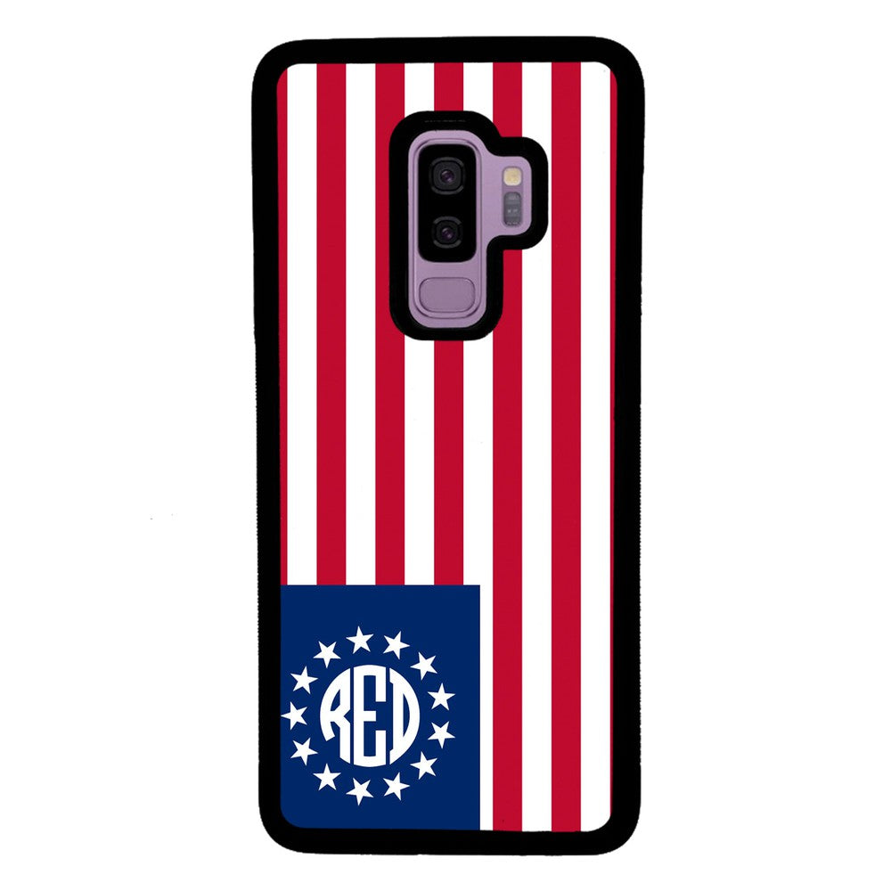 Betsy Ross Flag Personalized Monogram | Samsung Phone Case