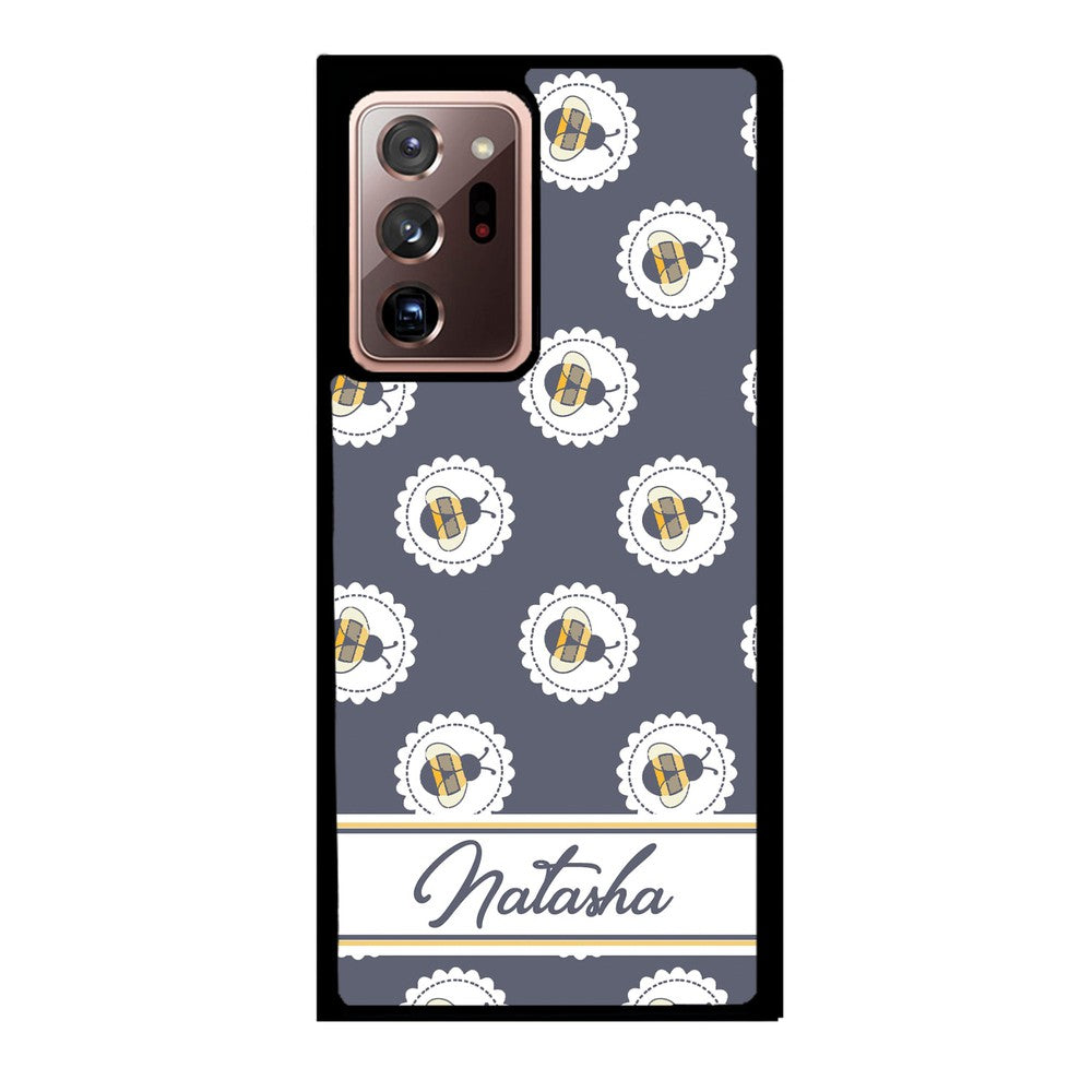 Blue Honey Bumble Bee Personalized | Samsung Phone Case