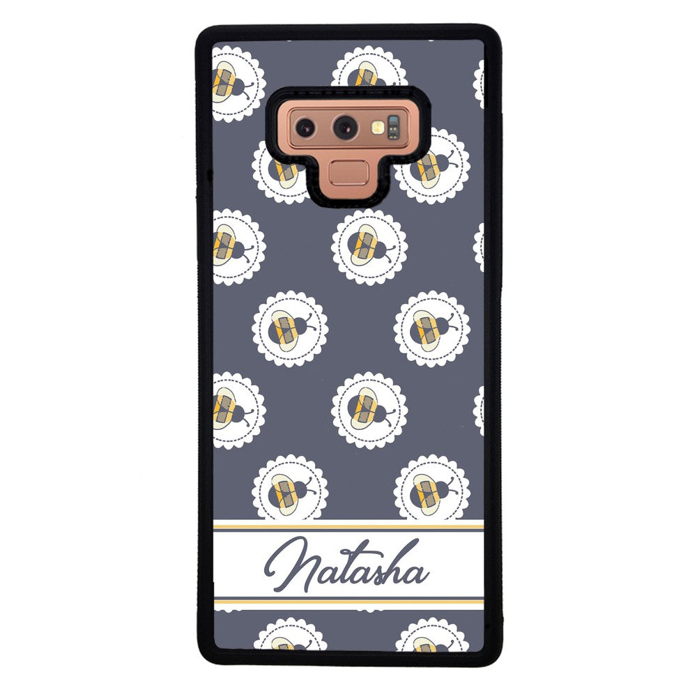 Blue Honey Bumble Bee Personalized | Samsung Phone Case