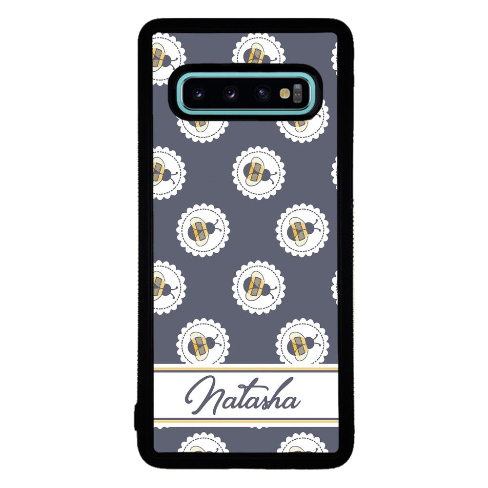 Blue Honey Bumble Bee Personalized | Samsung Phone Case