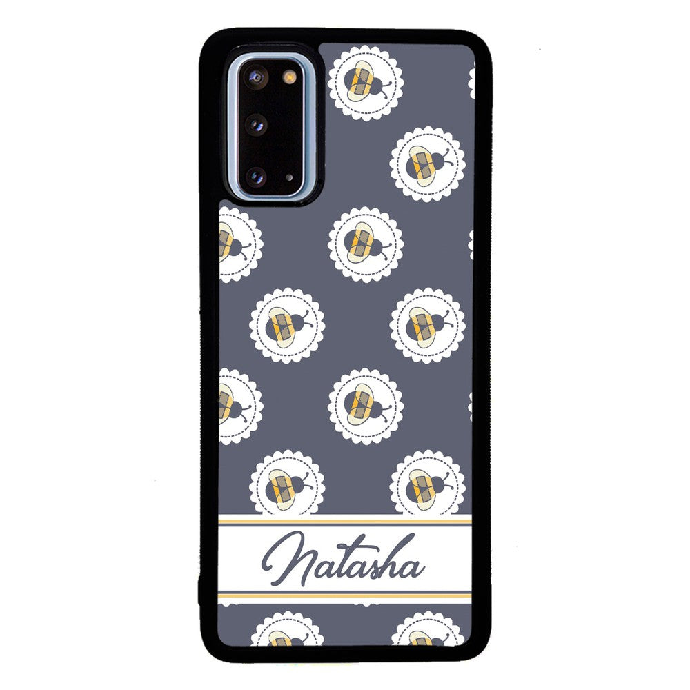 Blue Honey Bumble Bee Personalized | Samsung Phone Case