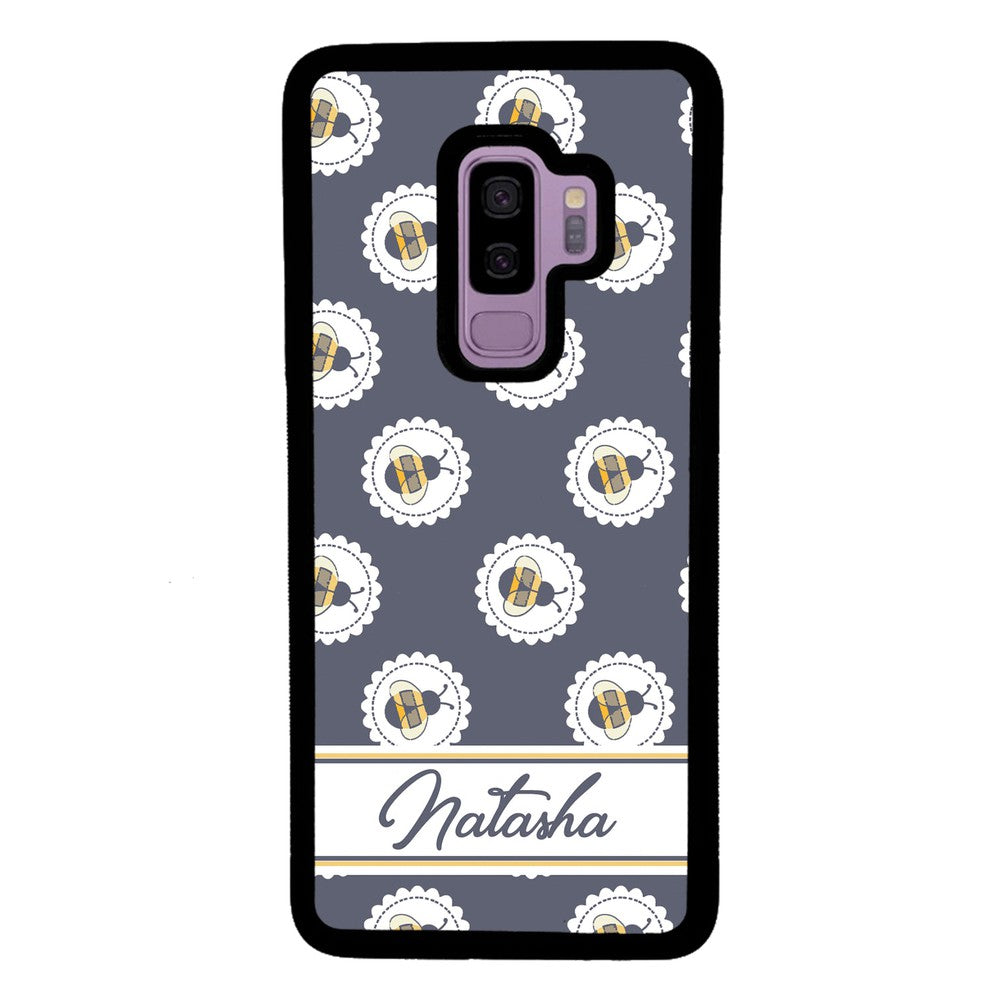 Blue Honey Bumble Bee Personalized | Samsung Phone Case