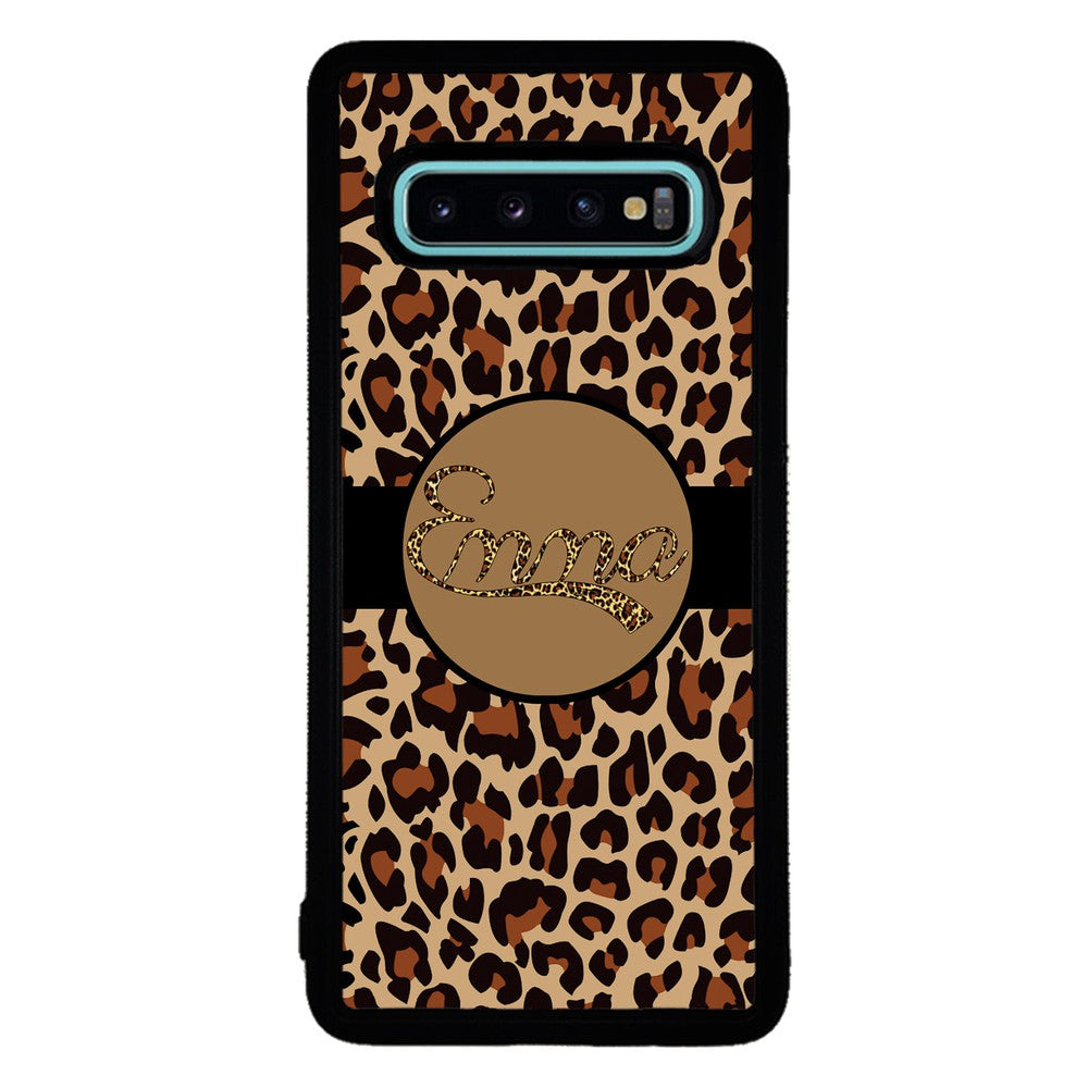 Brown Leopard Skin Personalized | Samsung Phone Case