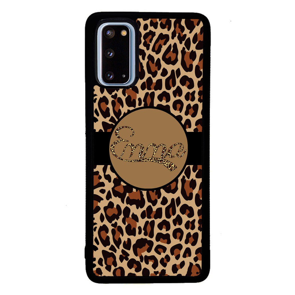 Brown Leopard Skin Personalized | Samsung Phone Case