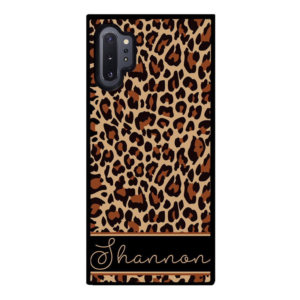 Brown Leopard Skin Personalized | Samsung Phone Case