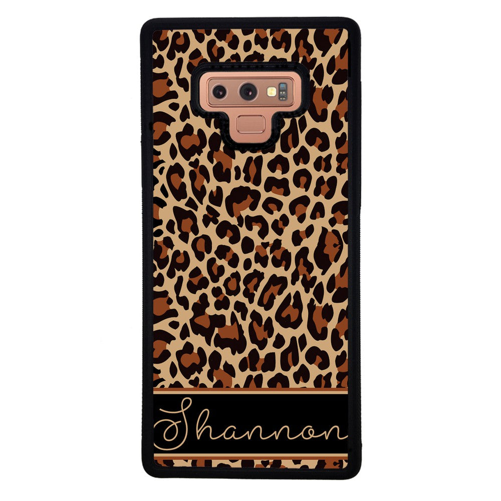 Brown Leopard Skin Personalized | Samsung Phone Case