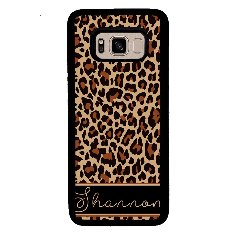 Brown Leopard Skin Personalized | Samsung Phone Case