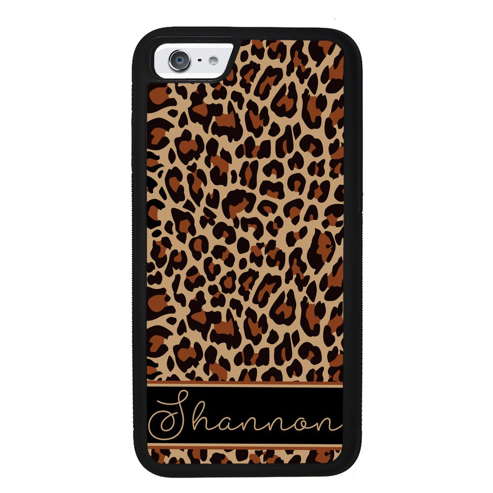 Brown Leopard Skin Personalized | Apple iPhone Case